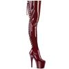 Pleaser - ADORE3063 Platform overknee Boots - Burgundy Product image